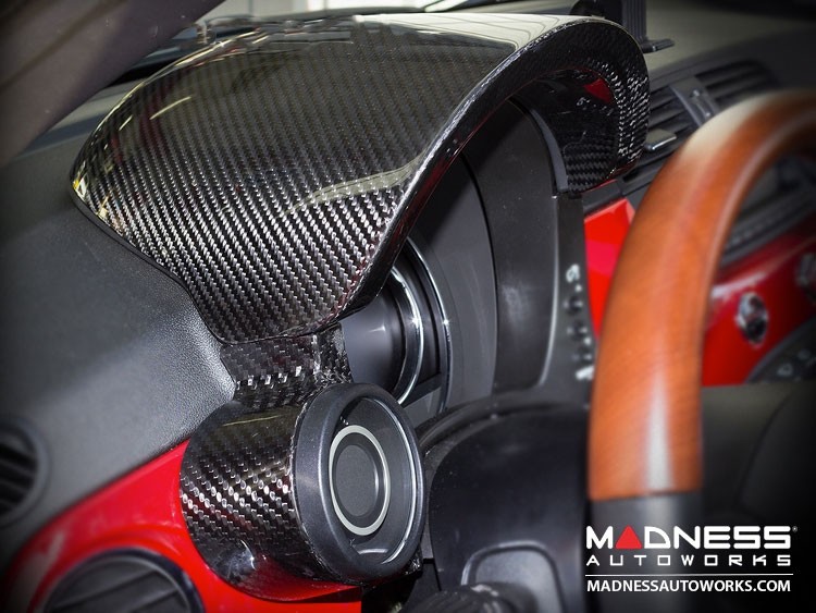 FIAT 500 ABARTH Boost Gauge Trim Piece Carbon Fiber